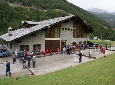 I nuovi campi di Pétanque dietro il ristorante