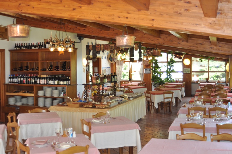 La sala del ristorante