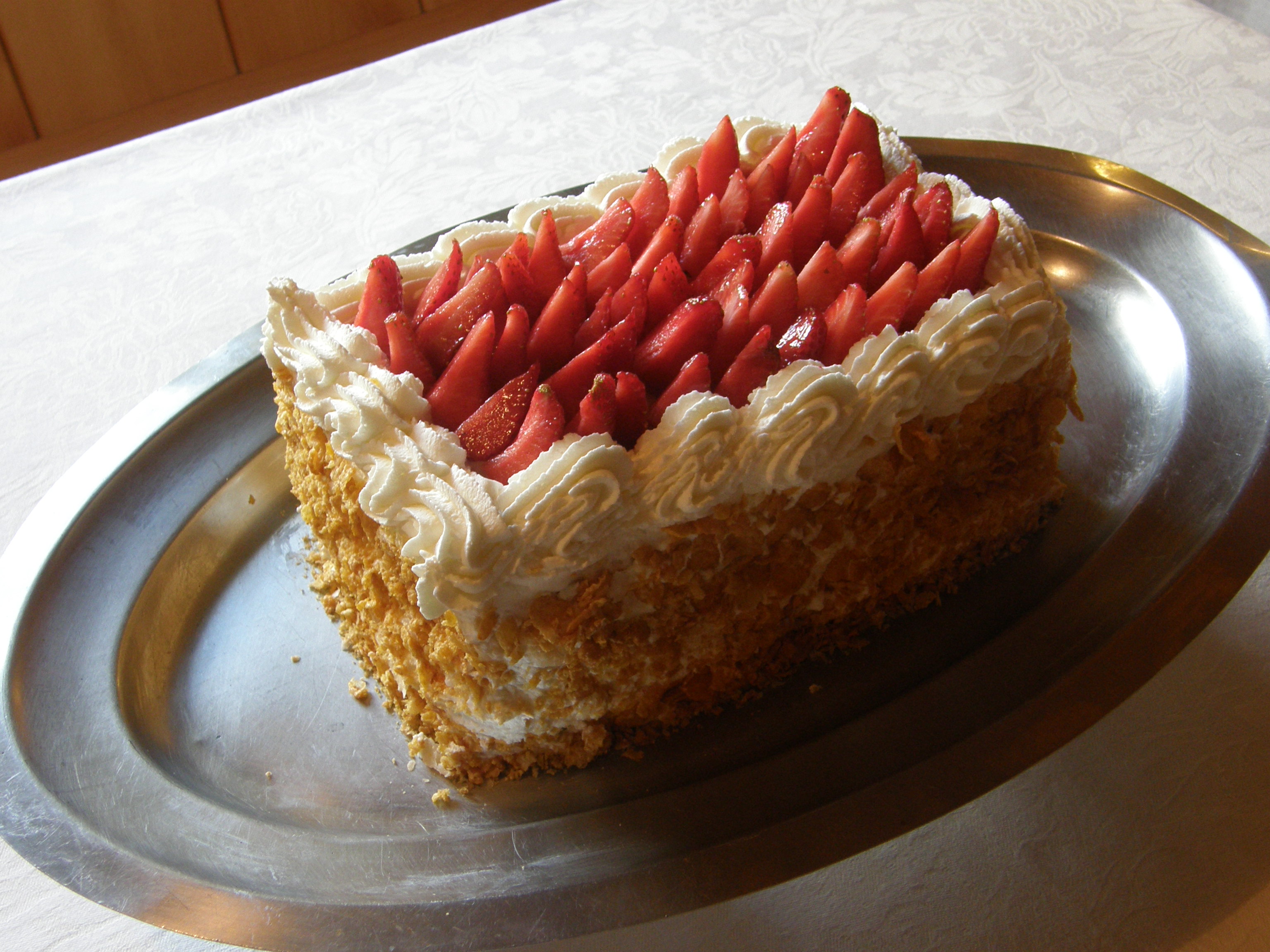 Millefoglie con crema e fragole