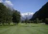 Il campo da golf e il Monte Rosa