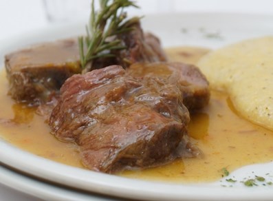 Polenta et rôti