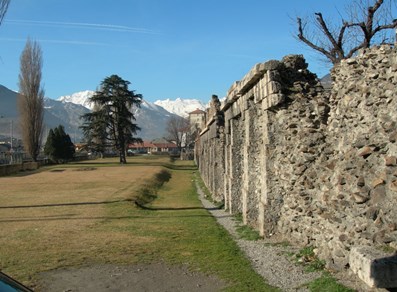 La cinta muraria di Aosta