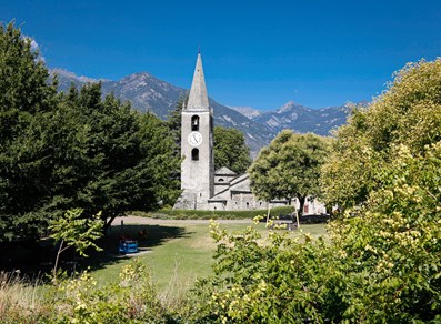 Bell-tower with pyramid-shaped spire