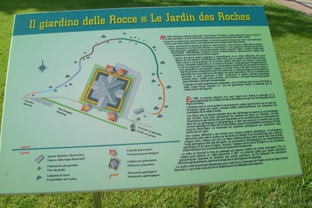 Pannello espositivo giardino delle rocce - Pollein