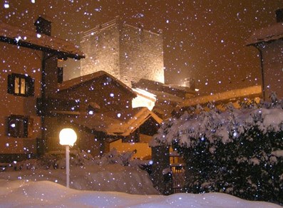 In der Nacht unter dem Schnee