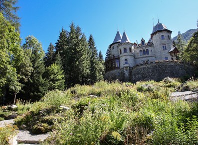 The castle and its botanical garden