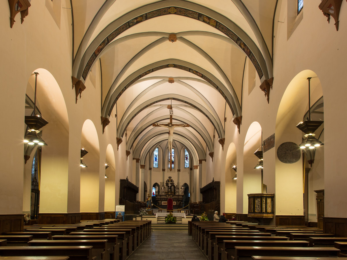 The inside of the Cathedral which hosts the museum