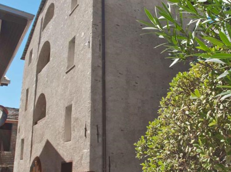 The imposing building