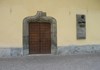 The portal and the Queen Margherita's bust