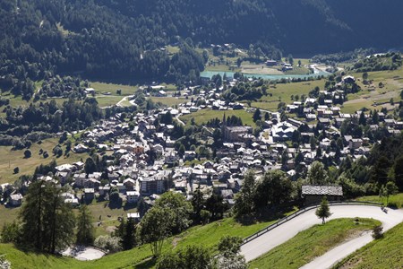 Vista villaggio di Brusson