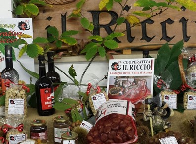 I prodotti della Cooperativa Il Riccio: tutto a base di castagne