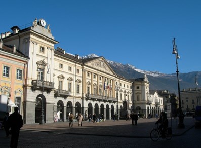 Municipio e Piazza Chanoux - Aosta