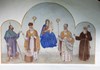 Champorcher - fresque de la chapelle du village d'Outre l'Eve