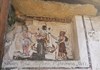 resti di affresco con la Madonna nera di Oropa e s