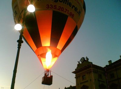 Mongolfiera in Piazza Chanoux- Aosta