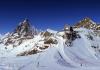 Vista del Cervino y pistas de esquí