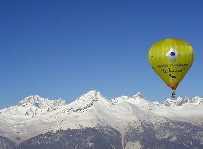 Volo invernale da Aosta