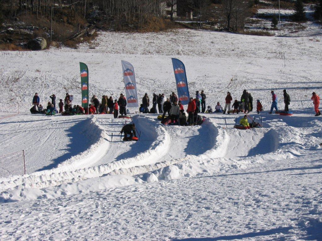 Descent on the snow