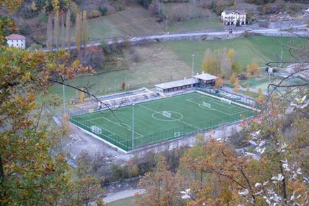Il centro sportivo visto dall'alto