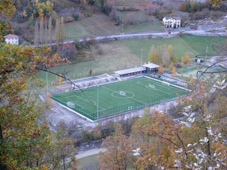 Il centro sportivo visto dall'alto