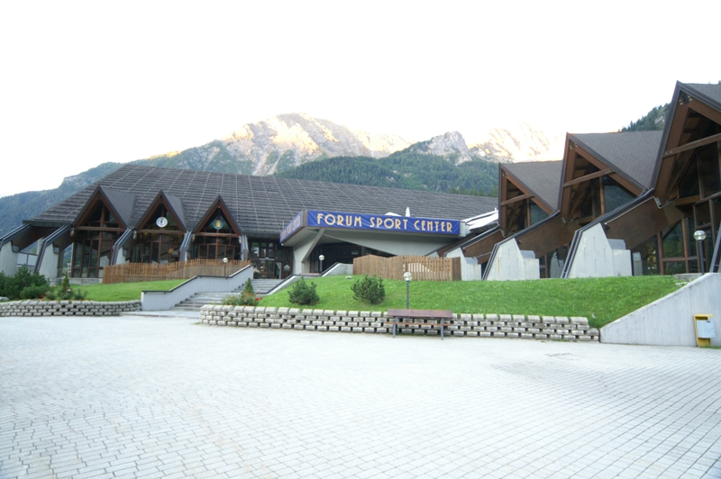 Veduta esterna del Courmayeur Sport Center