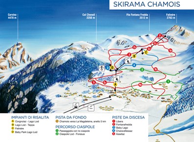 Cartina delle piste