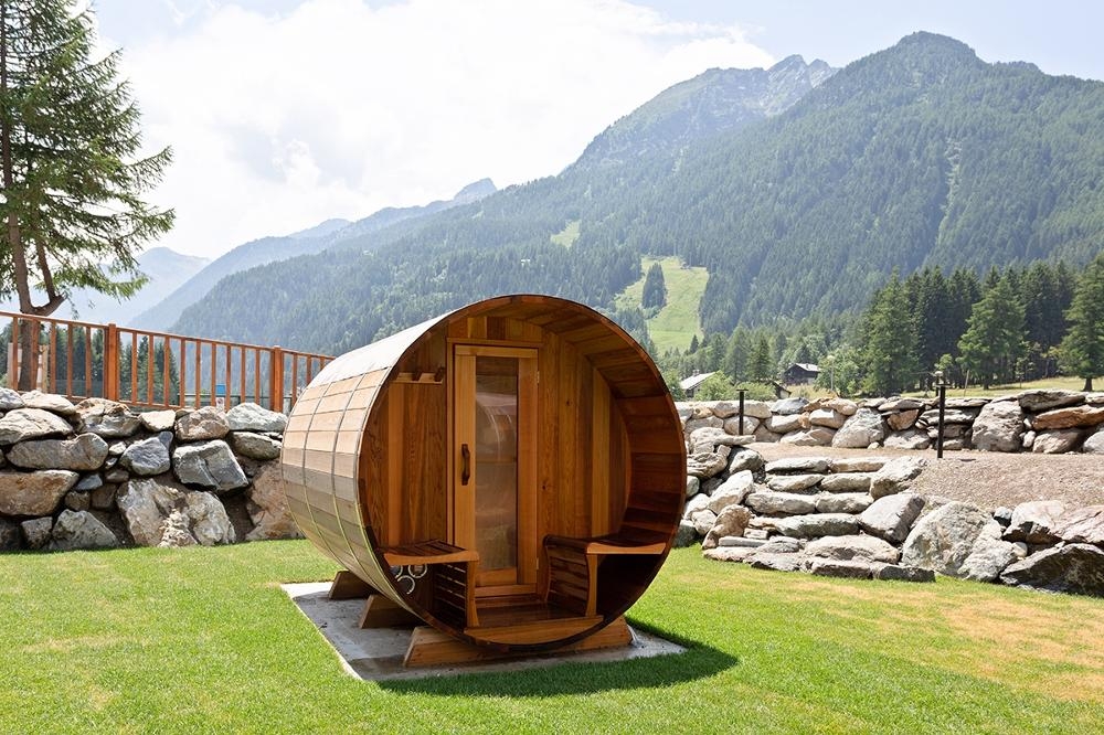 Sauna a botte esterna