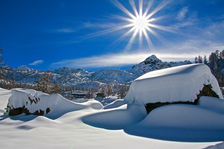 Wintersportort Champorcher