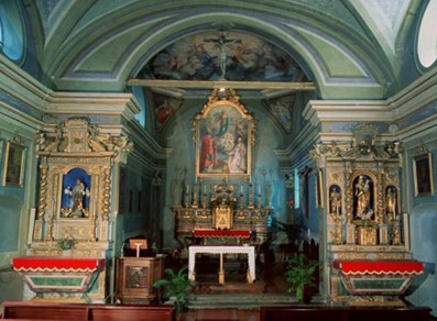 Interno della chiesa di San Martino - Pontey