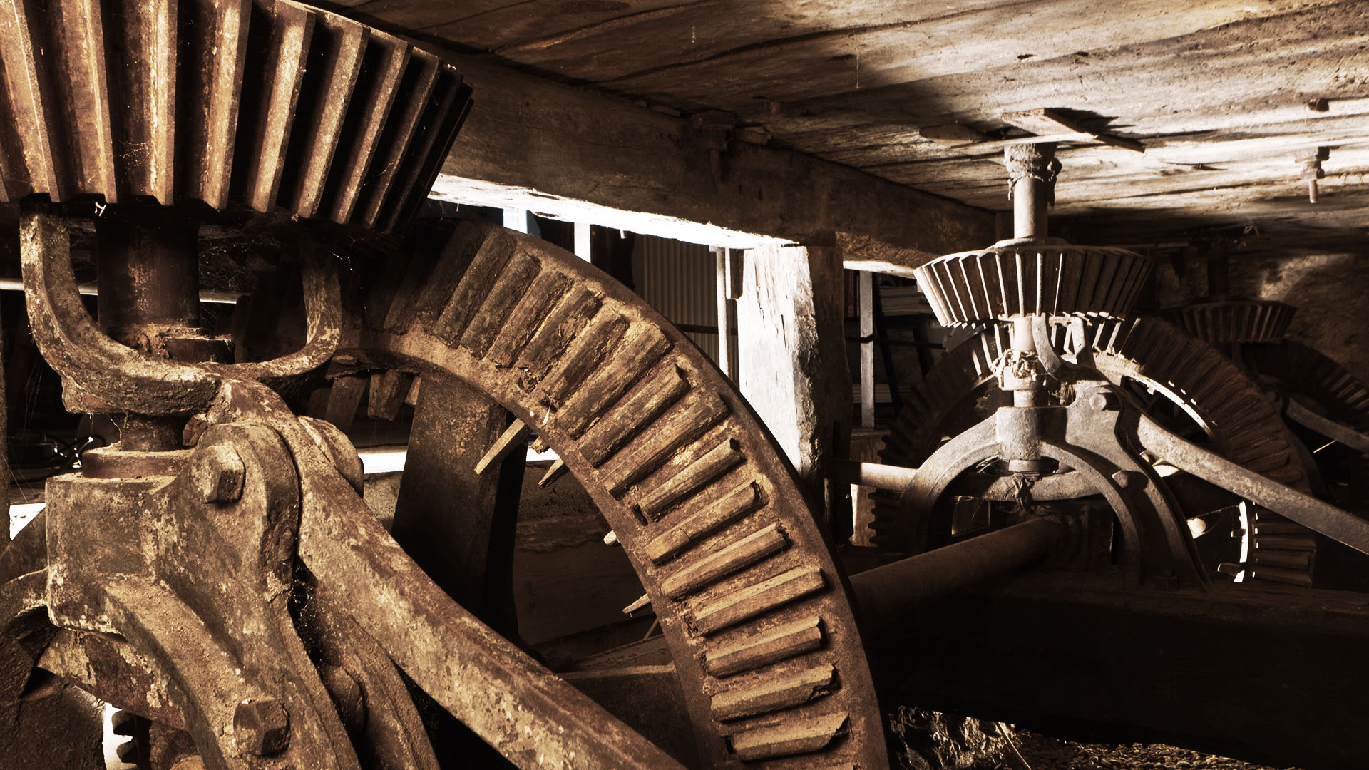 Grape crushing machinery