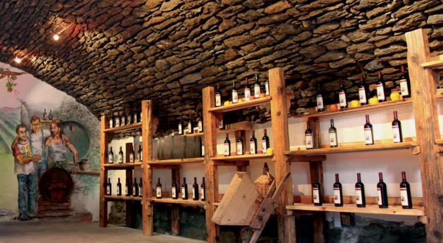 The wine cellar