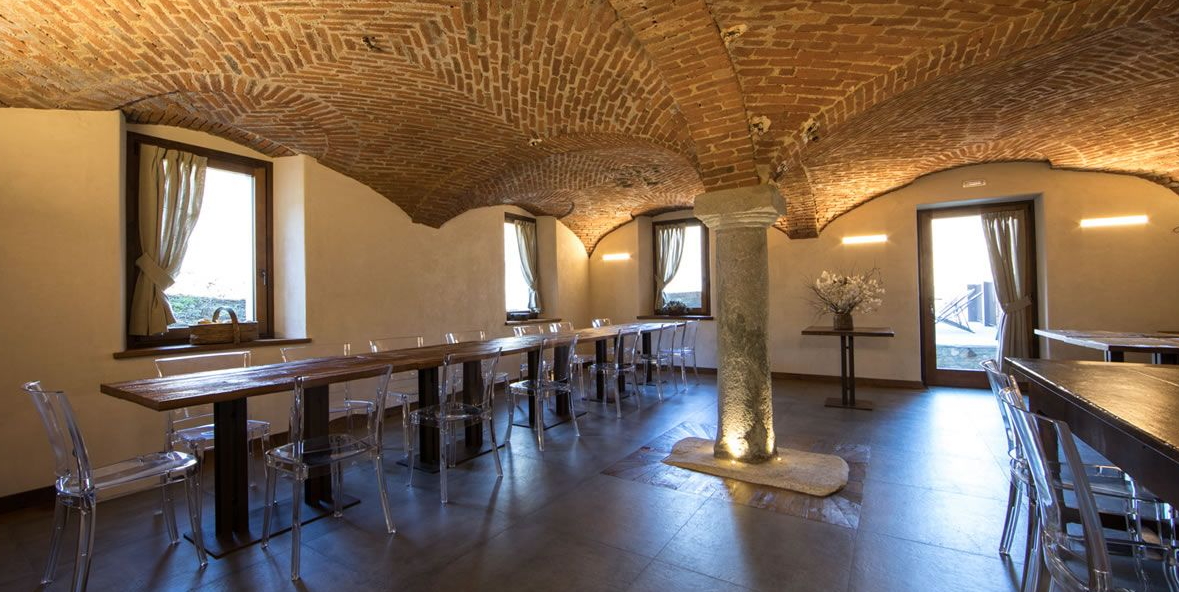 La sala degustazioni