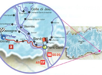 Cartina del percorso