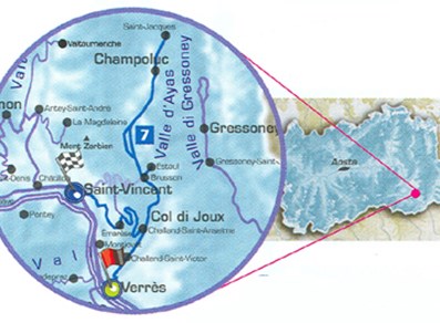 Cartina del percorso