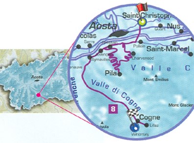 Cartina del percorso