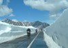 Motociclisti al Colle del Piccolo San Bernardo