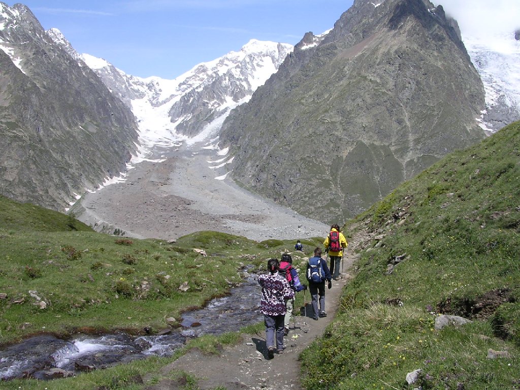 vers le lac de Miage