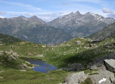 Alpeggio e lago Lei Long - Fontainemore