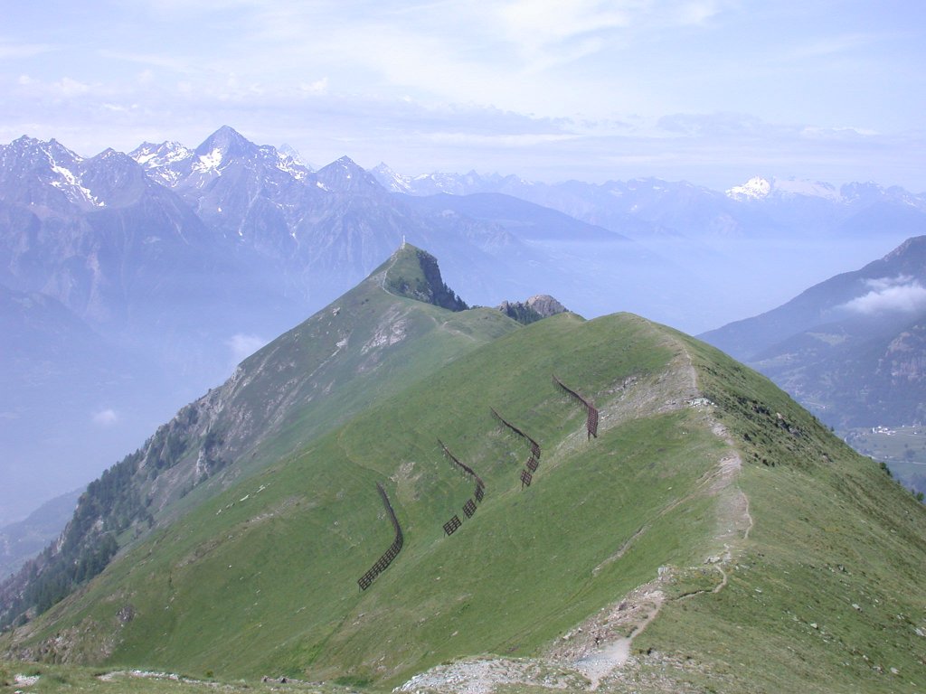 In cresta verso la Becca d'Aver - Verrayes