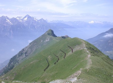 In cresta verso la Becca d'Aver - Verrayes