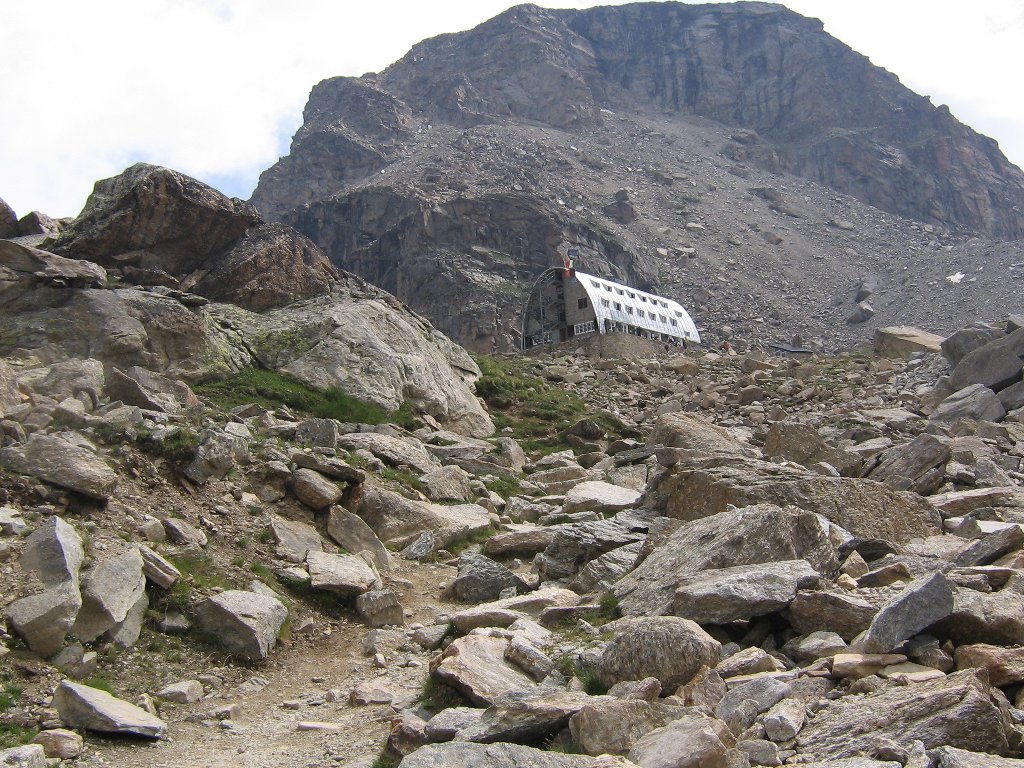 Arrivando al rifugio Vittorio Emanuele II