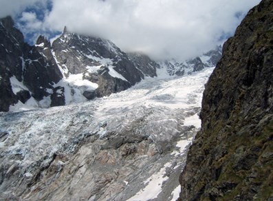 Il ghiacciaio della Brenva - Courmayeur