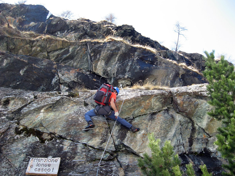 La ferrata delle Guide di Gressoney-La-Trinité