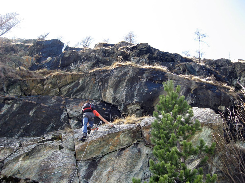 La ferrata delle Guide di Gressoney-La-Trinité