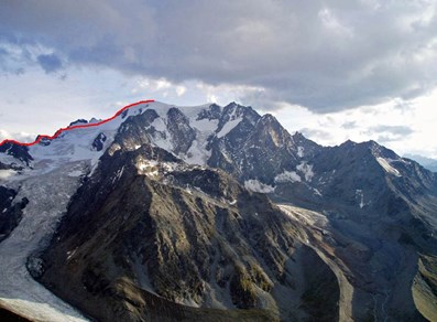 Il Tracciato di salita al Mont Velan - Ollomont