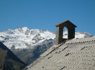 Il Gran Paradiso dalla miniera di Colonna - Cogne