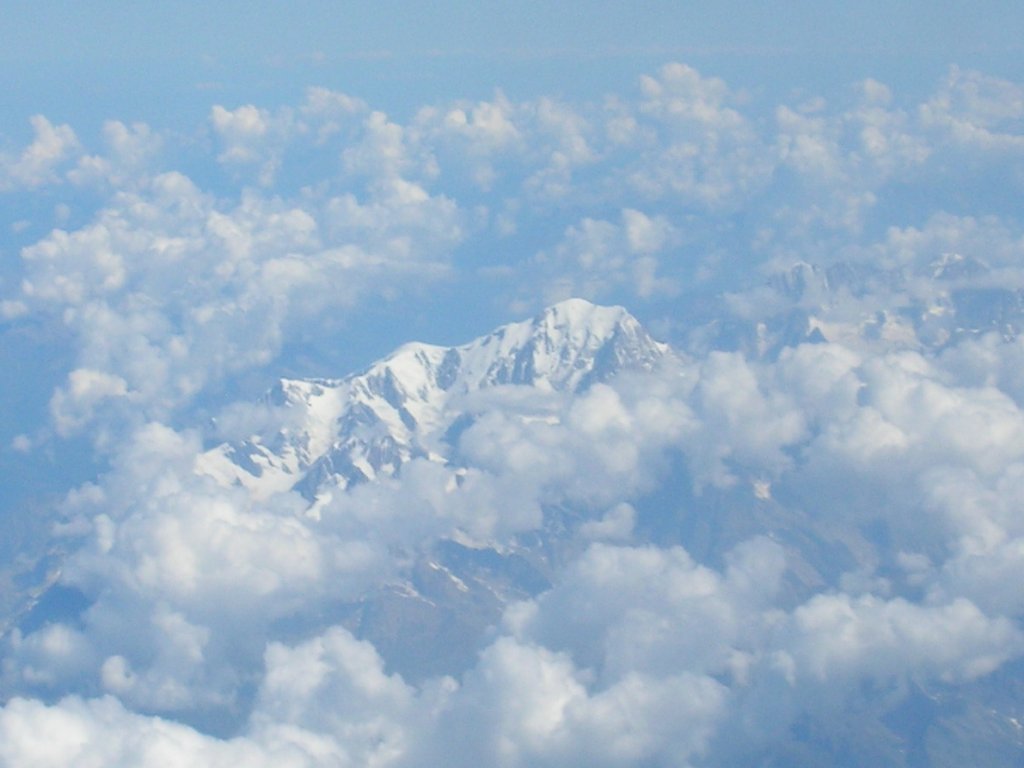 Monte Bianco dall'aereo