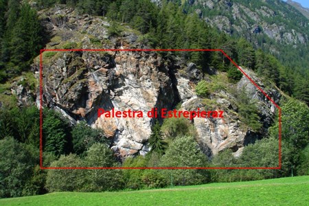 Palestra di arrampicata di Extrepieraz - Brusson