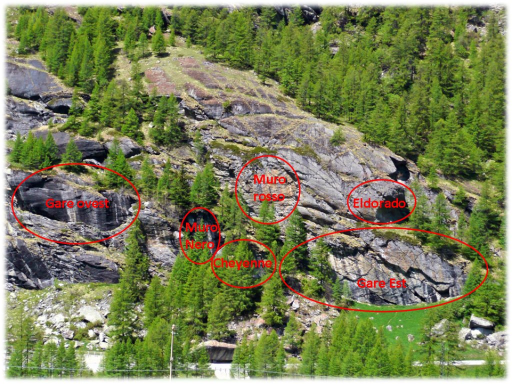Zone d'escalade