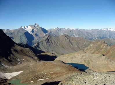 La Grivola et le lac Gelato